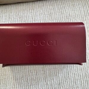 Gucci Deep Red Glasses Case